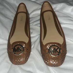 Women's Michael Kores Brown leather Moccasins